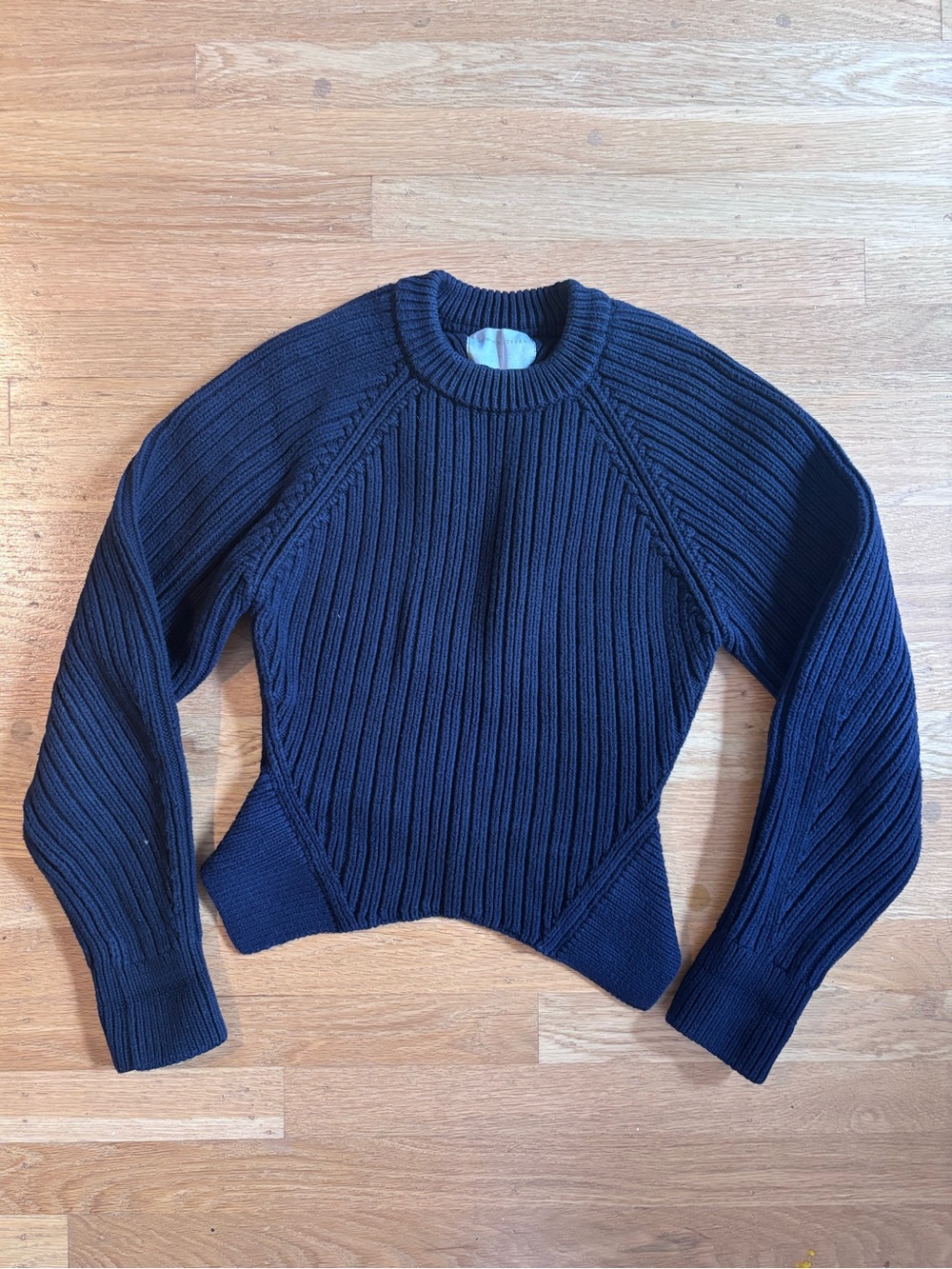 Modern Citizen
Iona Organic Cotton Cropped Sweater - Navy / XS